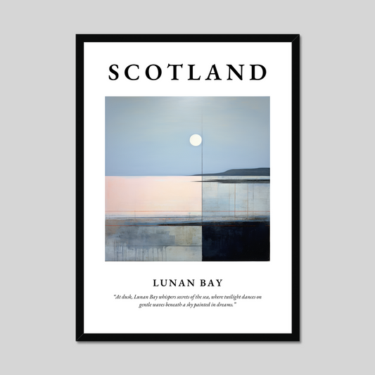 Poster of Lunan Bay, Scotland.