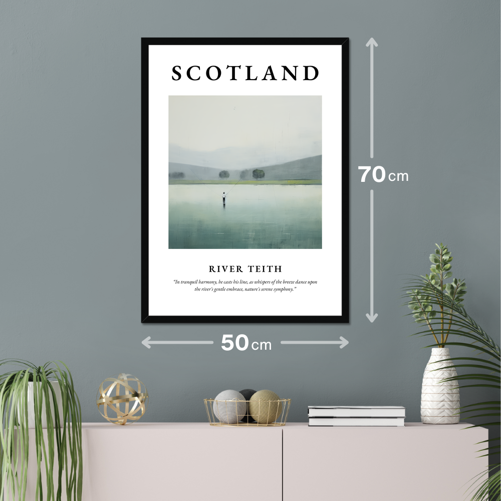 Poster of River Teith hanging on a wall