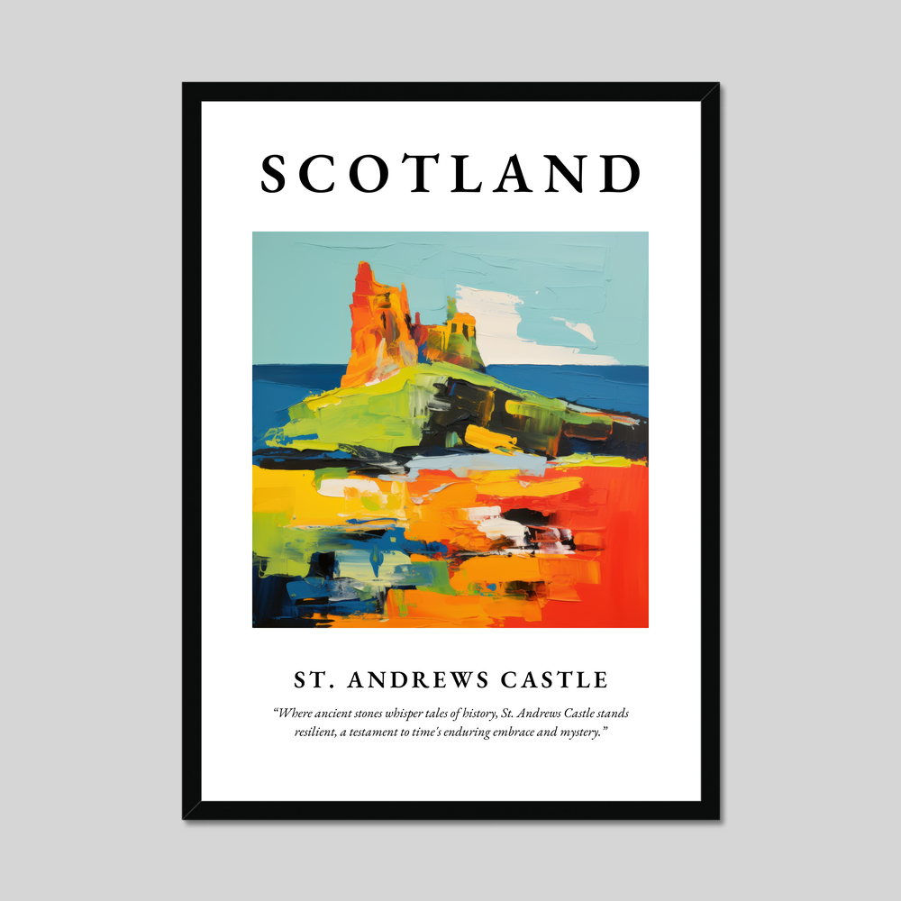 Poster of St. Andrews Castle, Scotland.