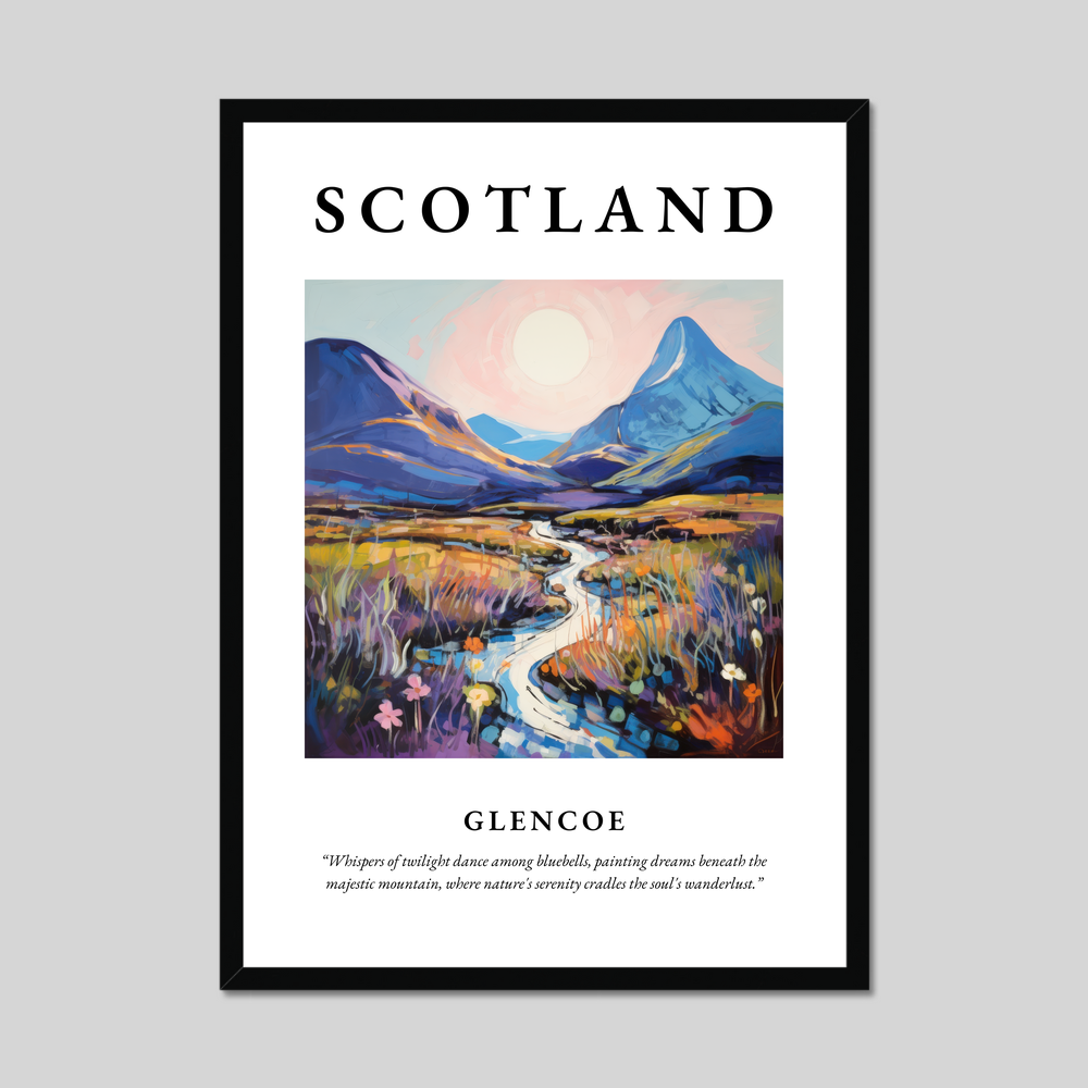 Poster of Glencoe, Scotland.