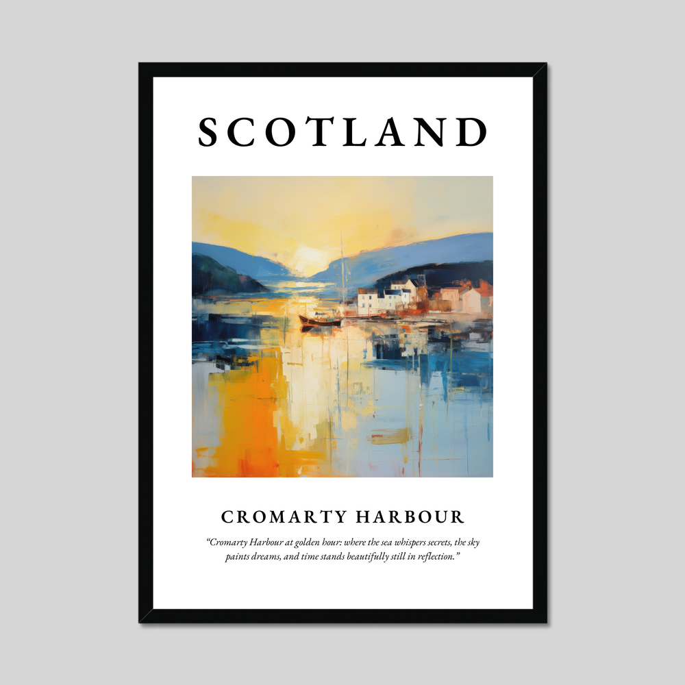 Poster of Cromarty Harbour, Scotland.