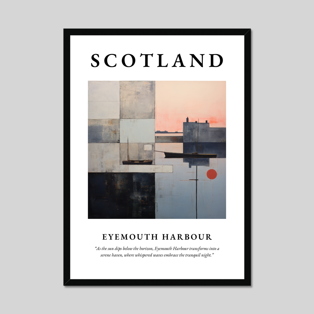 Poster of Eyemouth Harbour, Scotland.