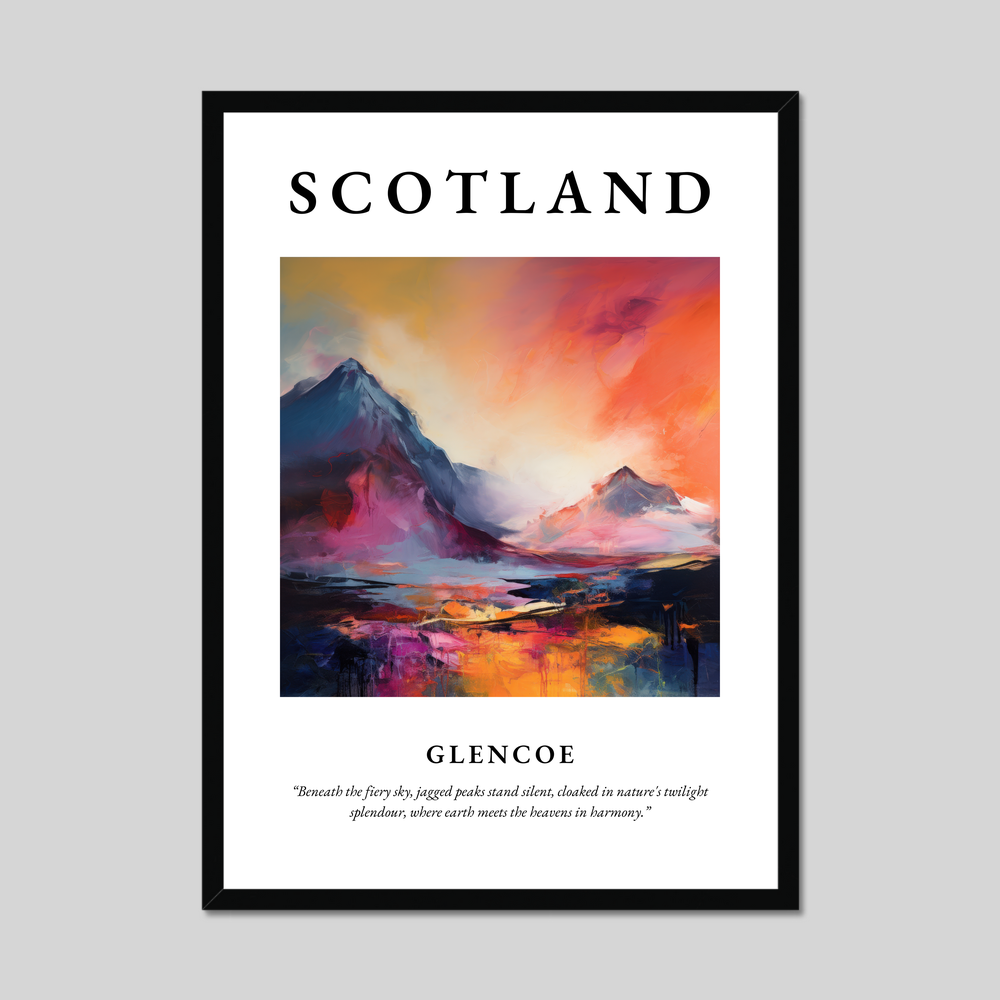 Poster of Glencoe, Scotland.