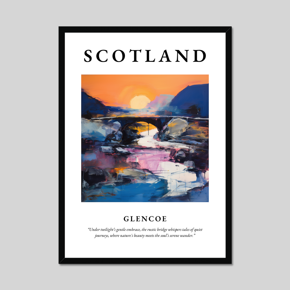 Poster of Glencoe, Scotland.