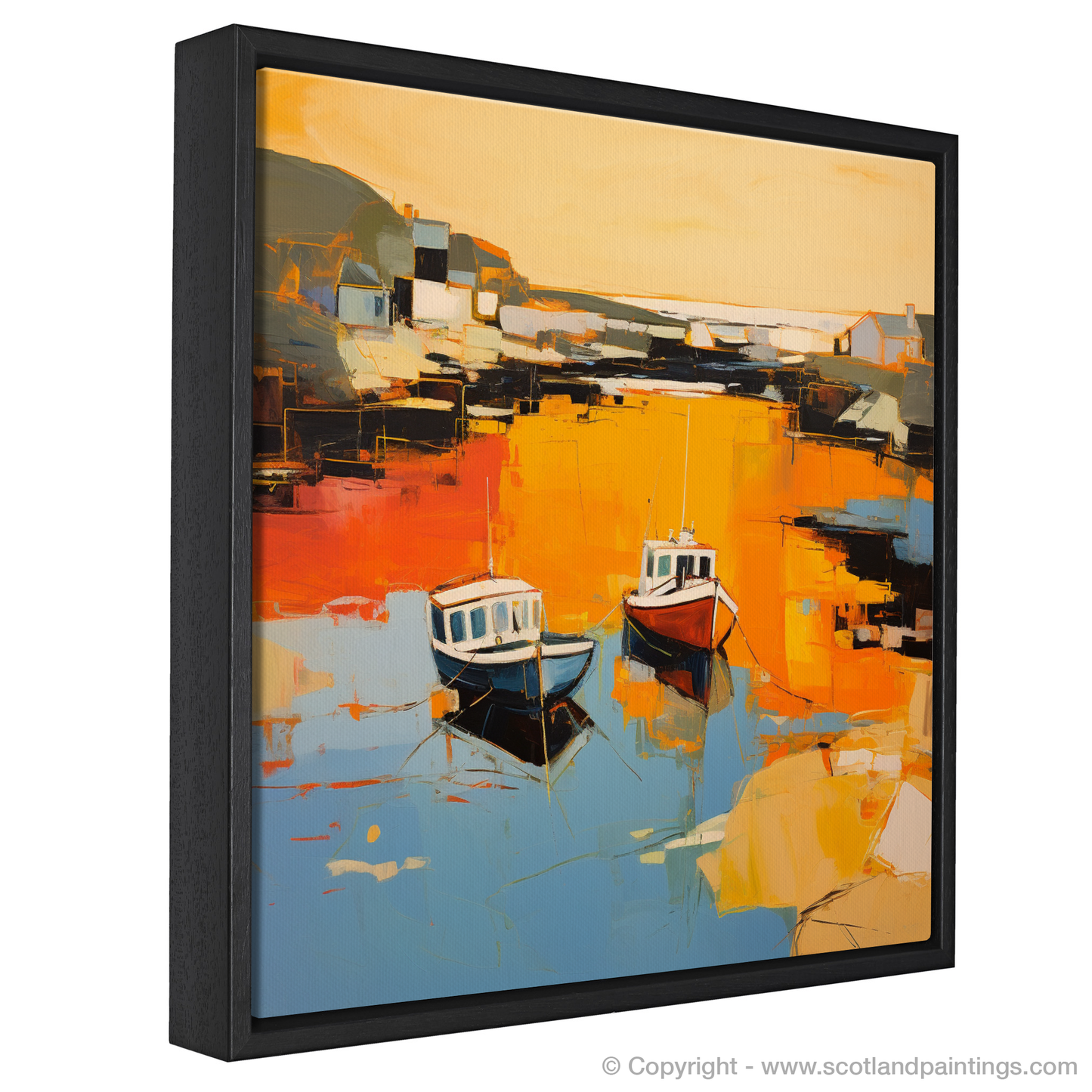 Golden Hour at Port Ellen Harbour: An Abstract Voyage