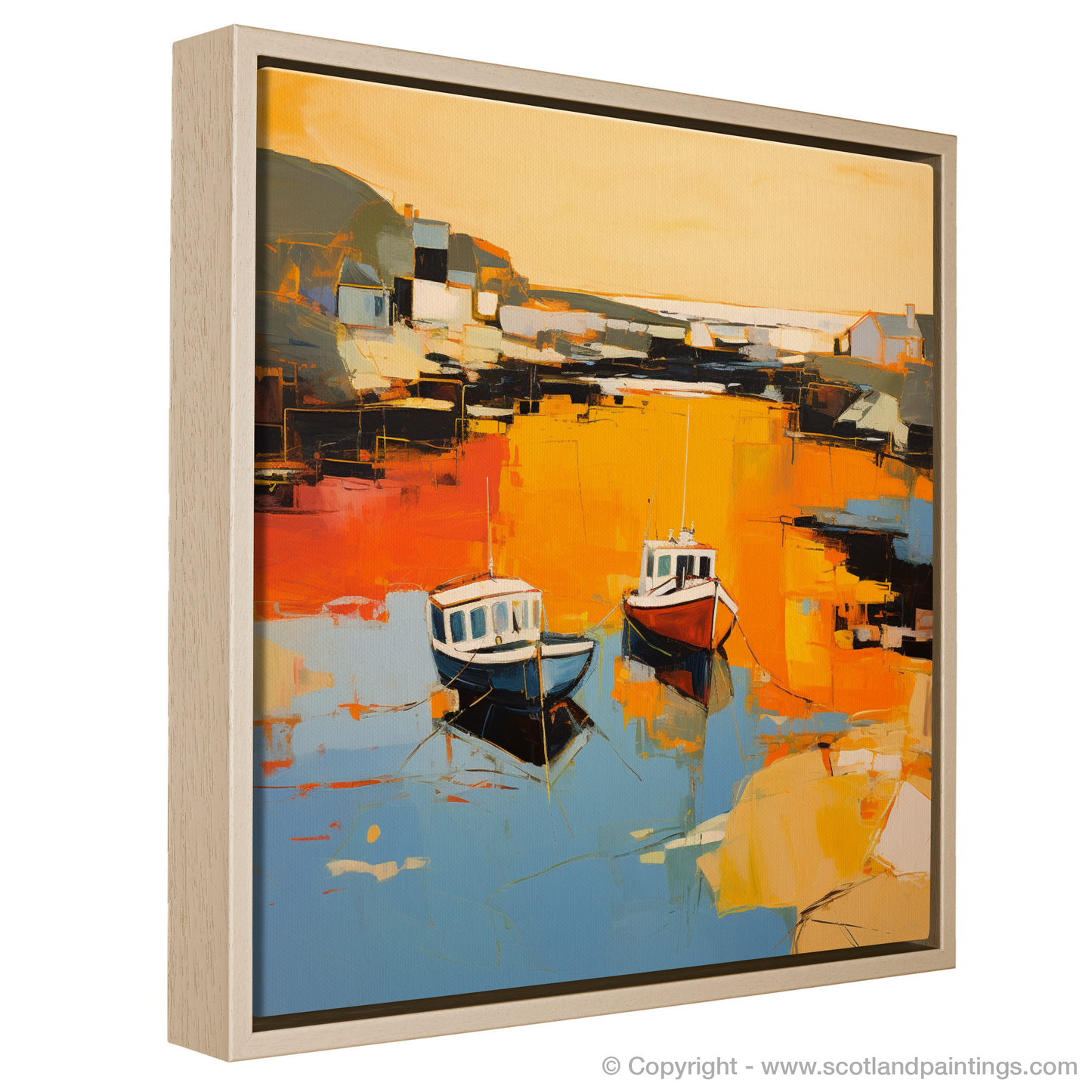 Golden Hour at Port Ellen Harbour: An Abstract Voyage