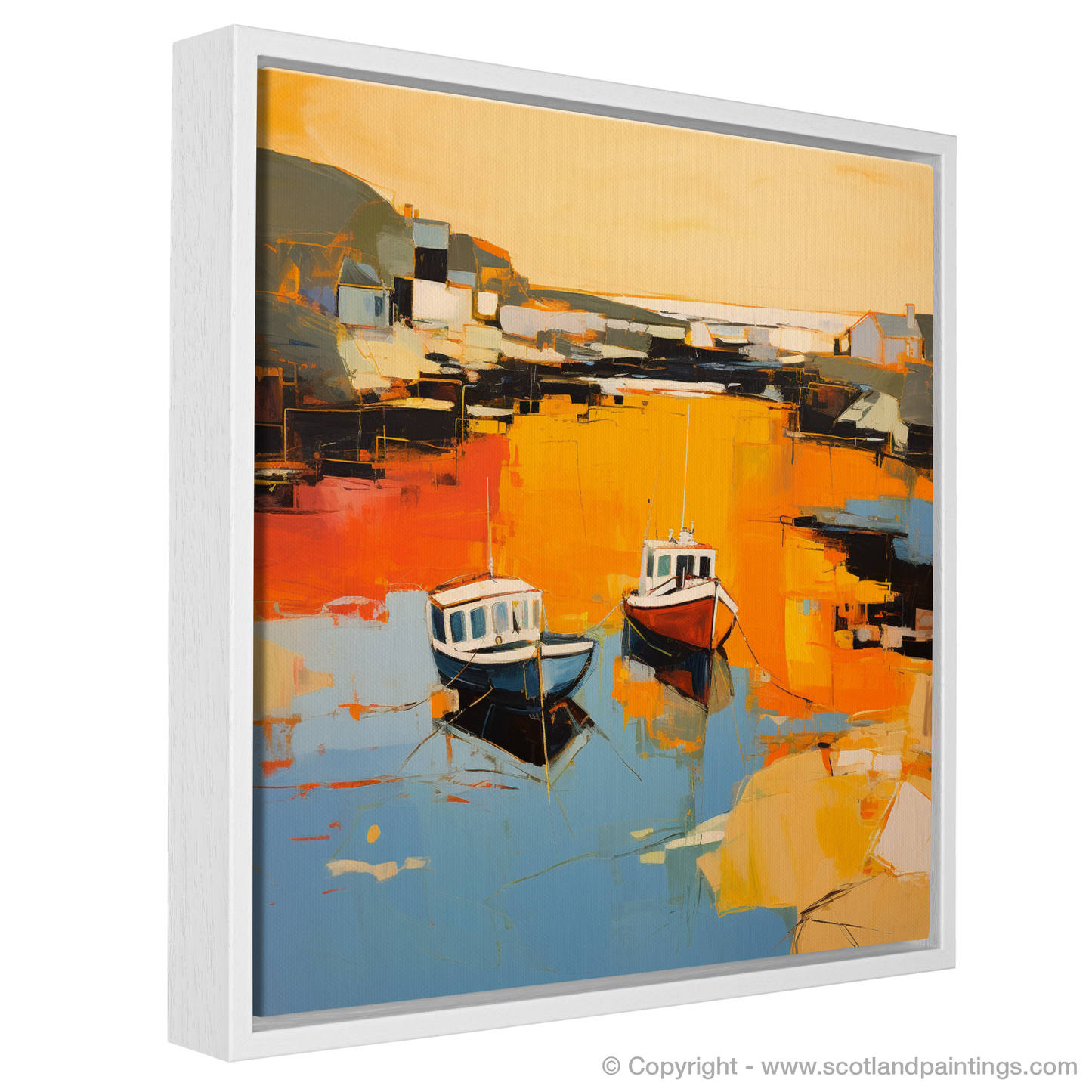 Golden Hour at Port Ellen Harbour: An Abstract Voyage