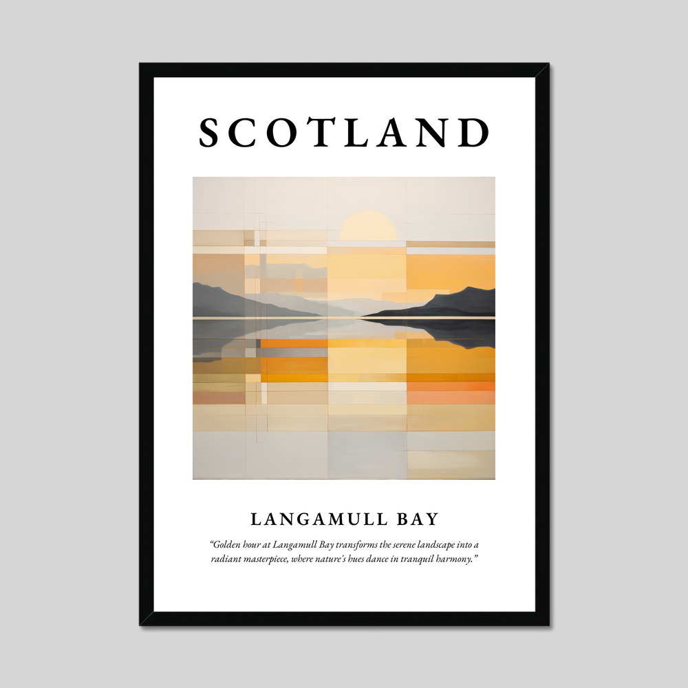 Poster of Langamull Bay, Scotland.