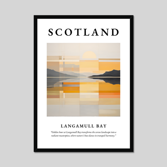 Poster of Langamull Bay, Scotland.