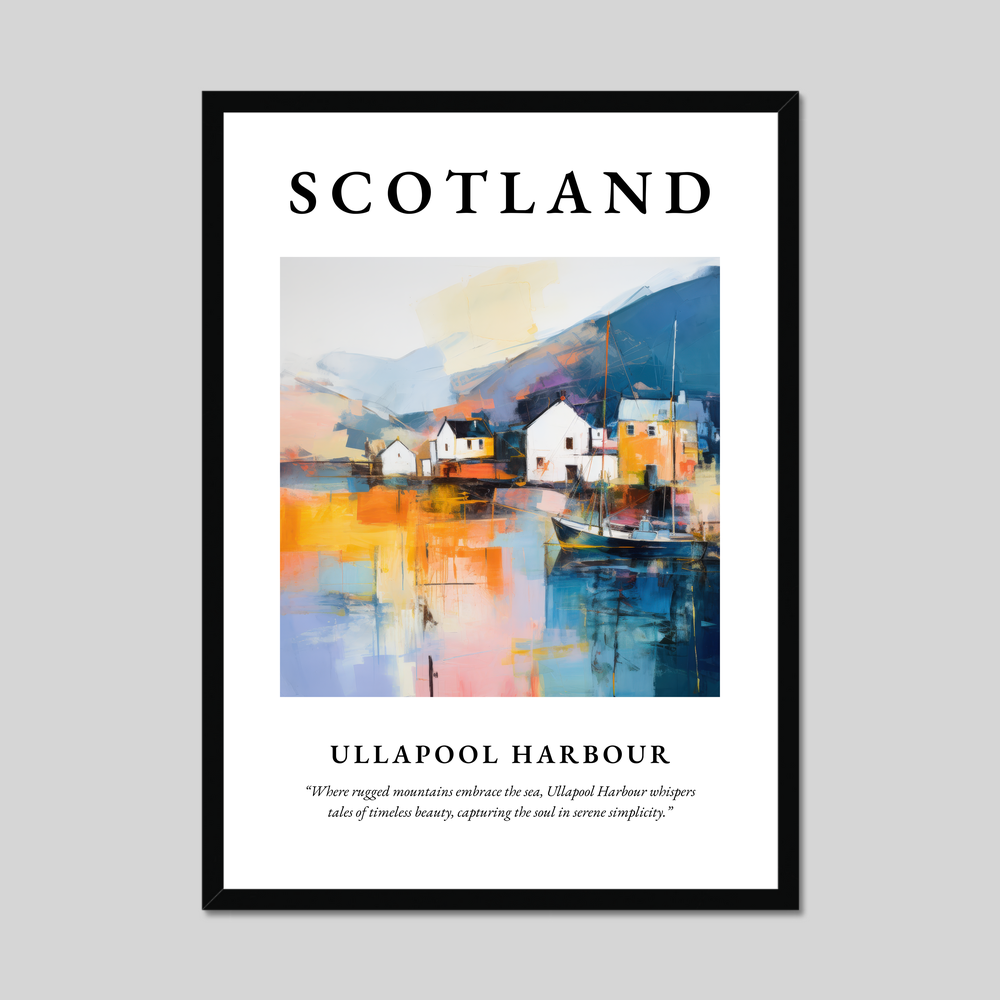 Poster of Ullapool Harbour, Scotland.