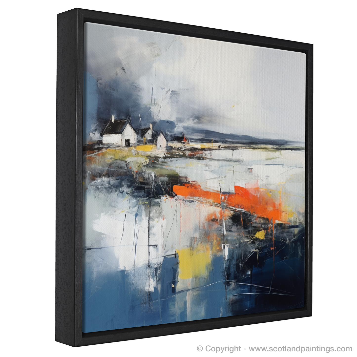 Tempest at Whitehills Harbour: An Abstract Ode to Scottish Seascapes