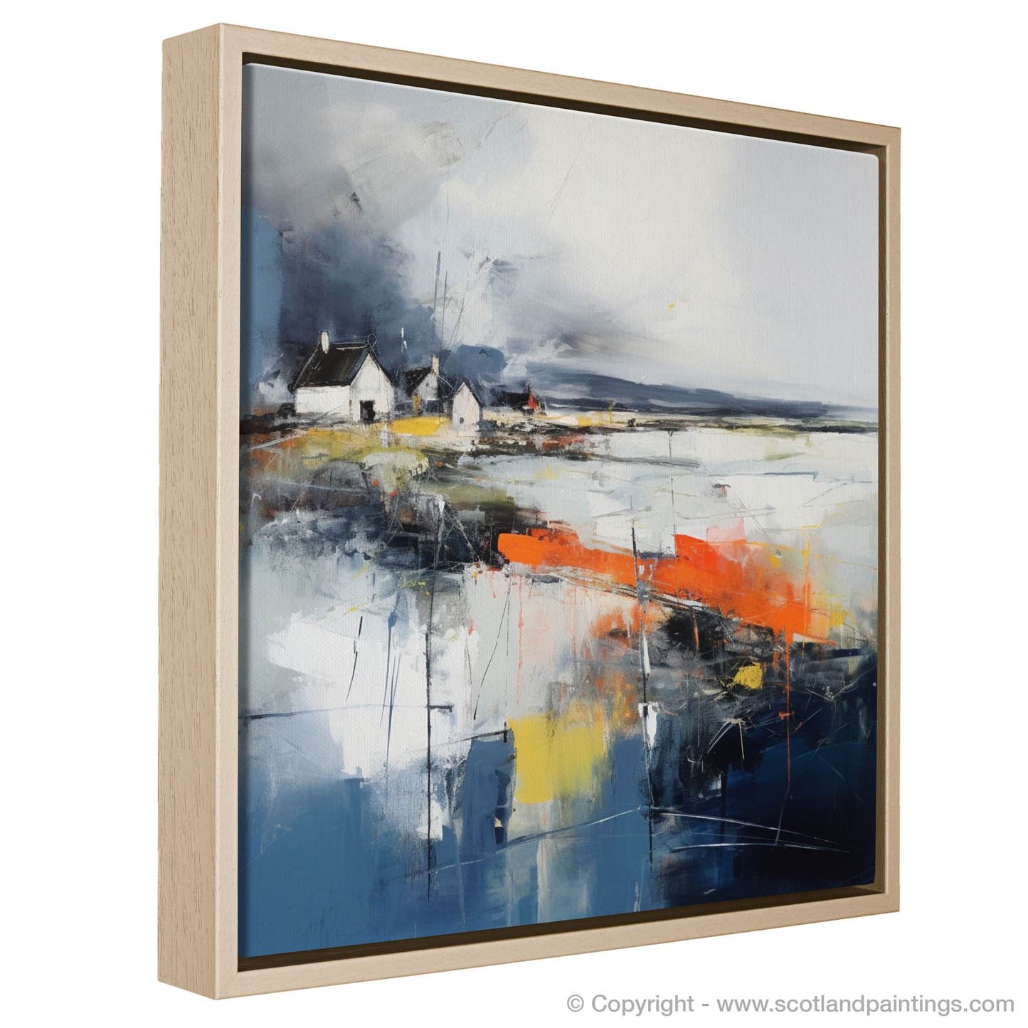 Tempest at Whitehills Harbour: An Abstract Ode to Scottish Seascapes