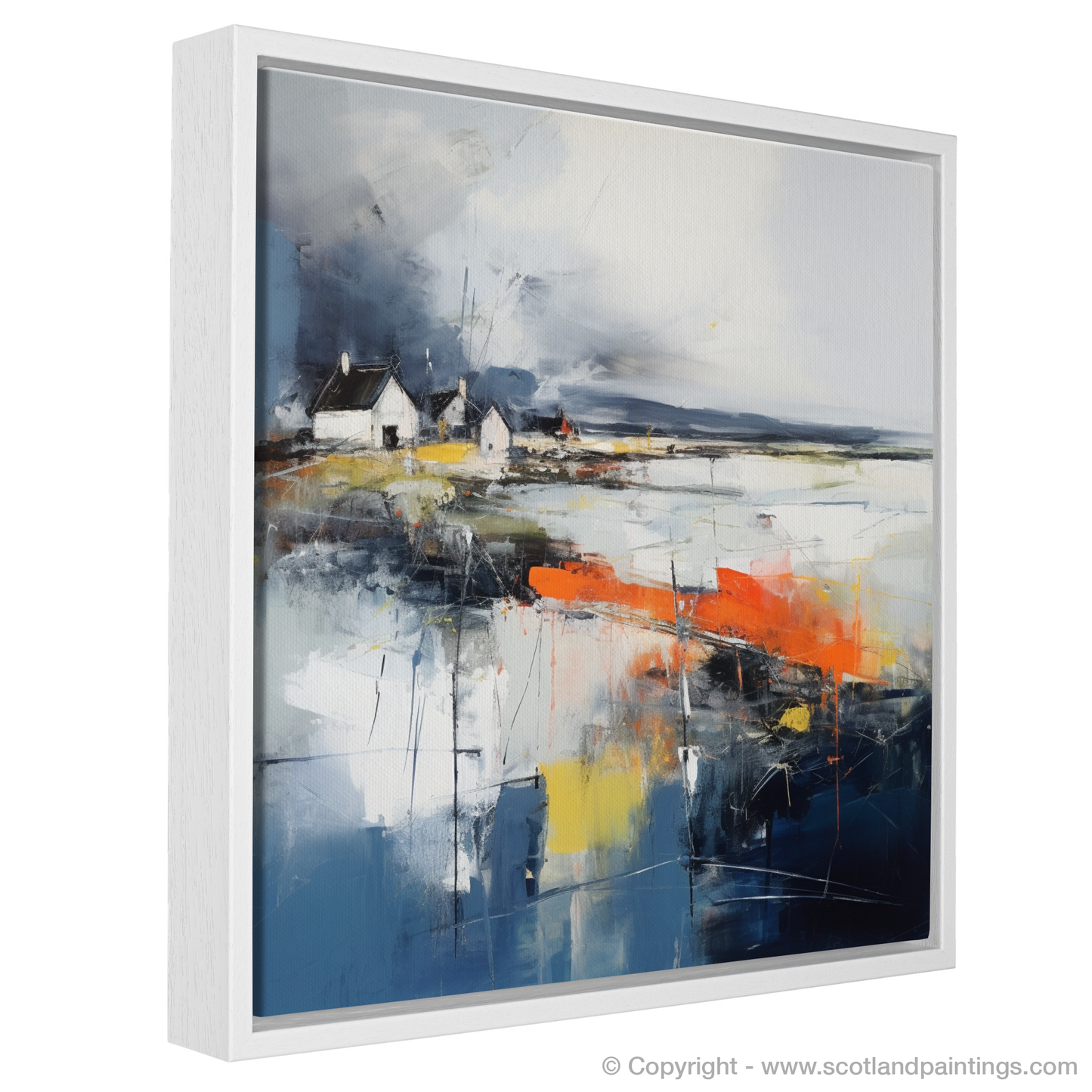 Tempest at Whitehills Harbour: An Abstract Ode to Scottish Seascapes