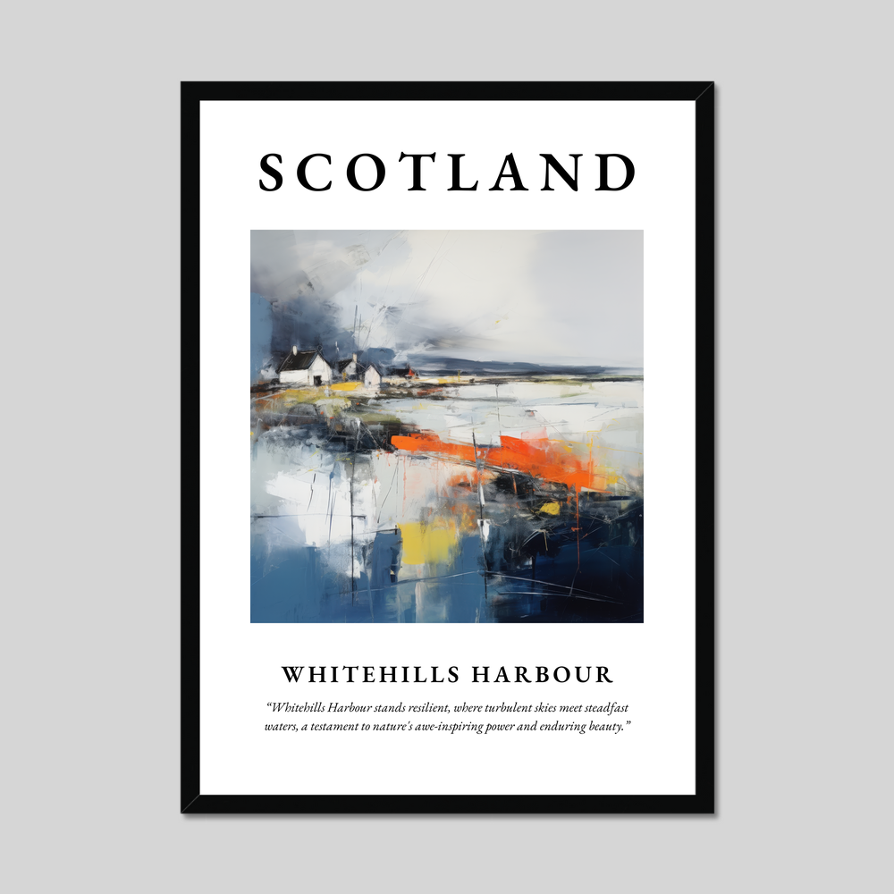 Poster of Whitehills Harbour, Scotland.