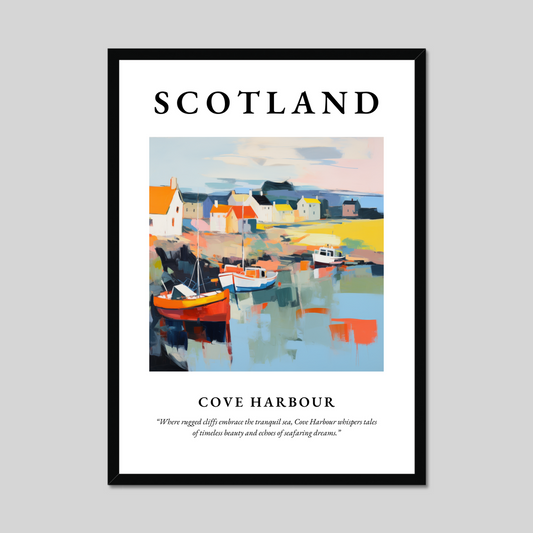 Poster of Cove Harbour, Scotland.