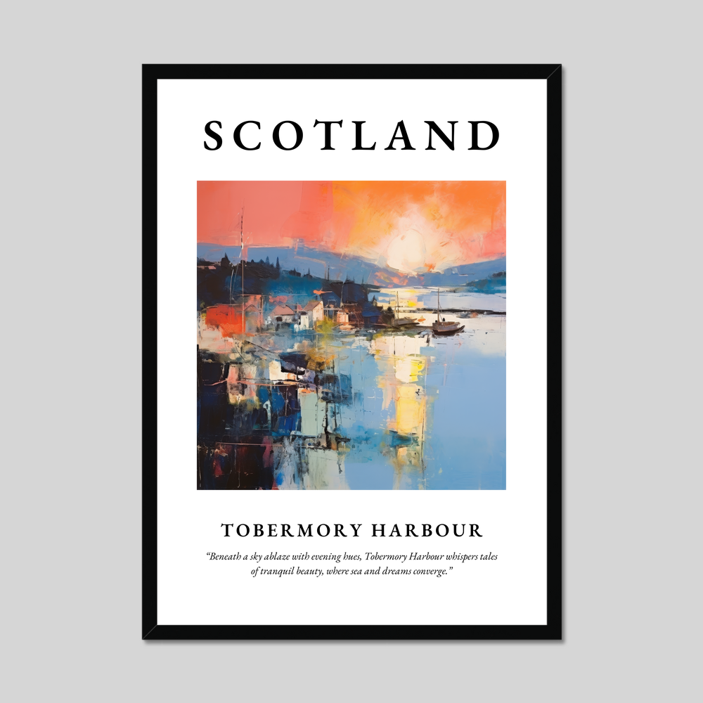 Poster of Tobermory Harbour, Scotland.