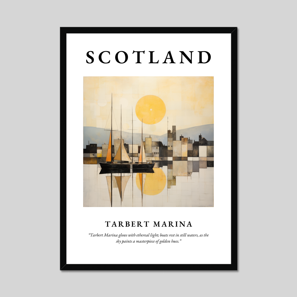 Poster of Tarbert Marina, Scotland.