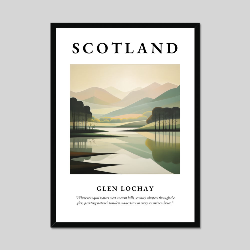 Poster of Glen Lochay, Scotland.