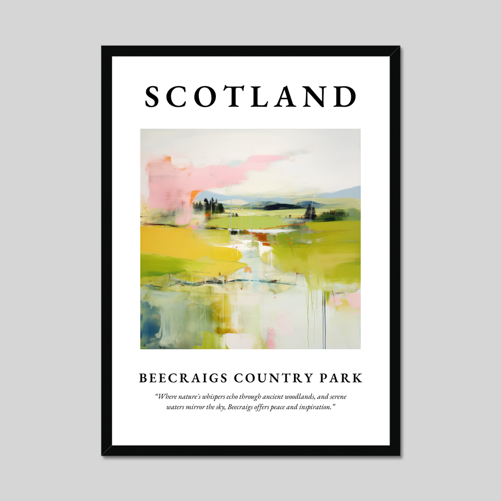 Poster of Beecraigs Country Park, Scotland.