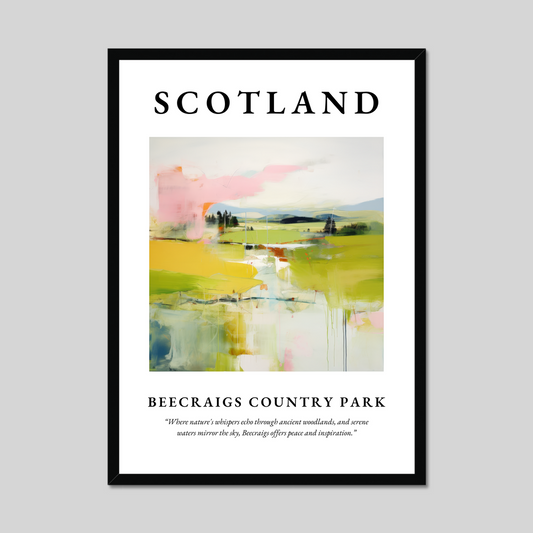 Poster of Beecraigs Country Park, Scotland.