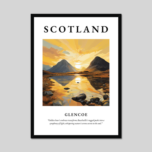 Poster of Glencoe, Scotland.