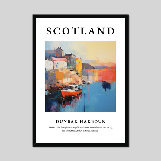 Poster of Dunbar Harbour, Scotland.