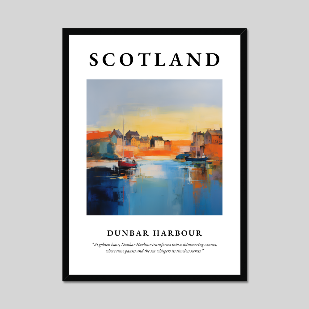 Poster of Dunbar Harbour, Scotland.