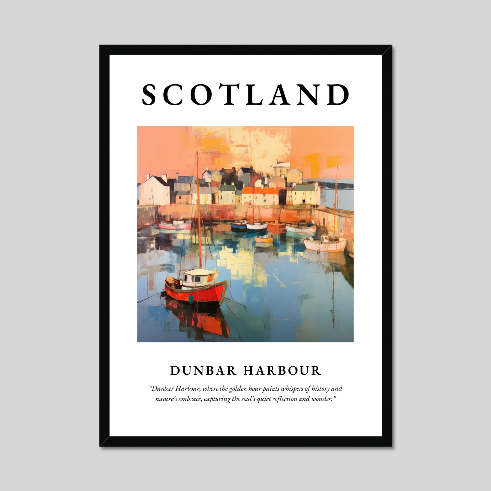 Poster of Dunbar Harbour, Scotland.