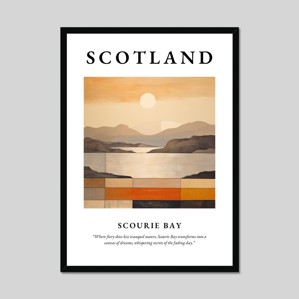 Poster of Scourie Bay, Scotland.