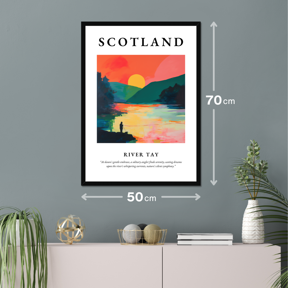 Poster of River Tay hanging on a wall