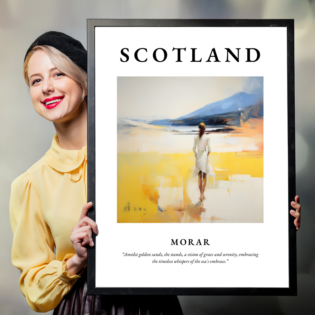 Person holding a poster of Morar