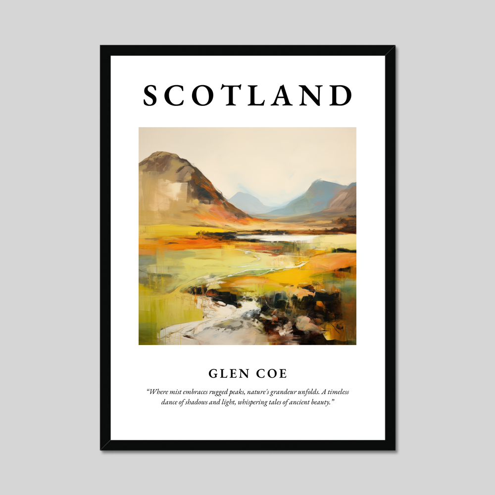 Poster of Glen Coe, Scotland.