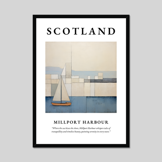 Poster of Millport Harbour, Scotland.