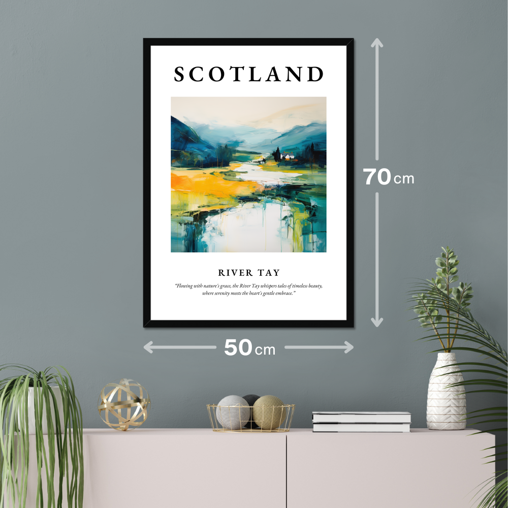 Poster of River Tay hanging on a wall