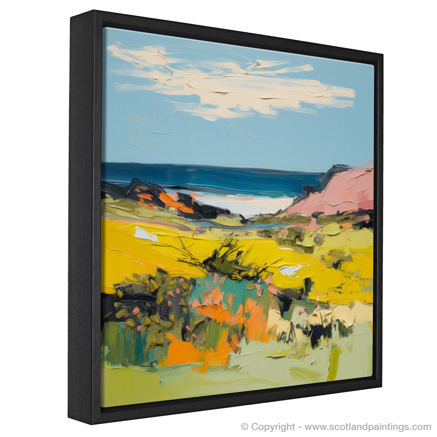 Vibrant Gorse of the Isle of Harris: An Abstract Impression