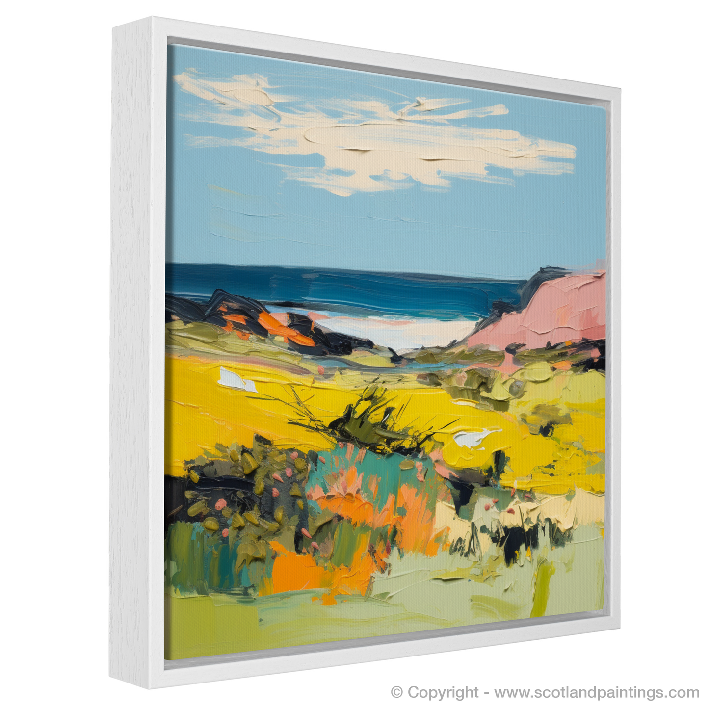 Vibrant Gorse of the Isle of Harris: An Abstract Impression