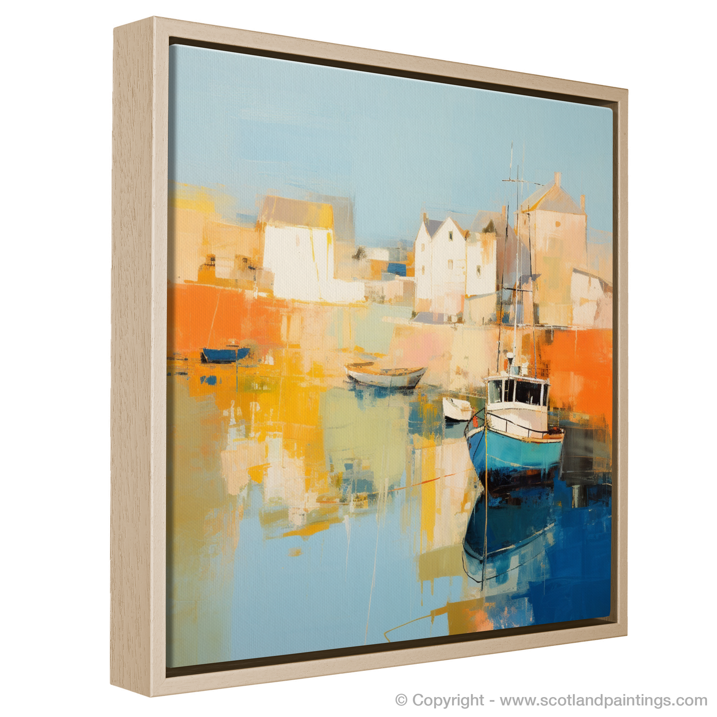 Golden Hour Bliss at Stonehaven Harbour - An Abstract Vision