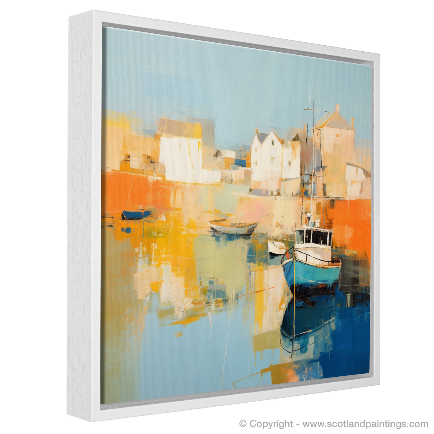 Golden Hour Bliss at Stonehaven Harbour - An Abstract Vision