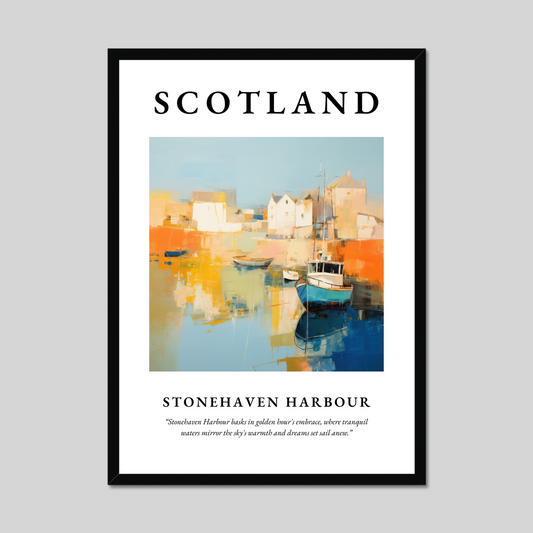 Poster of Stonehaven Harbour, Scotland.