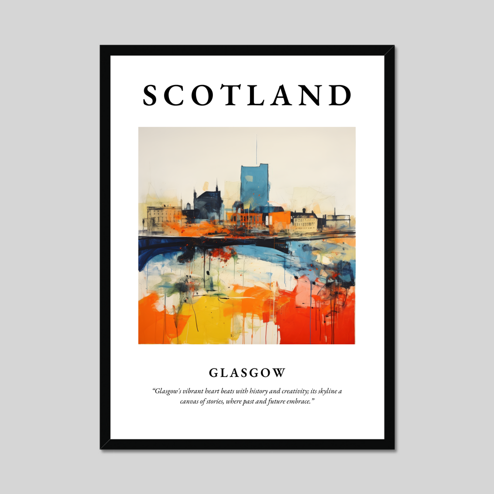 Poster of Glasgow, Scotland.