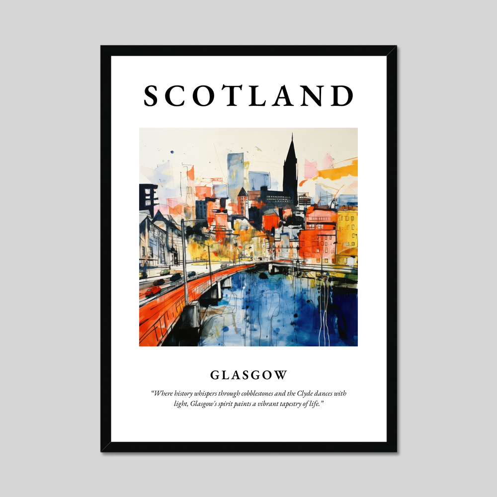 Poster of Glasgow, Scotland.