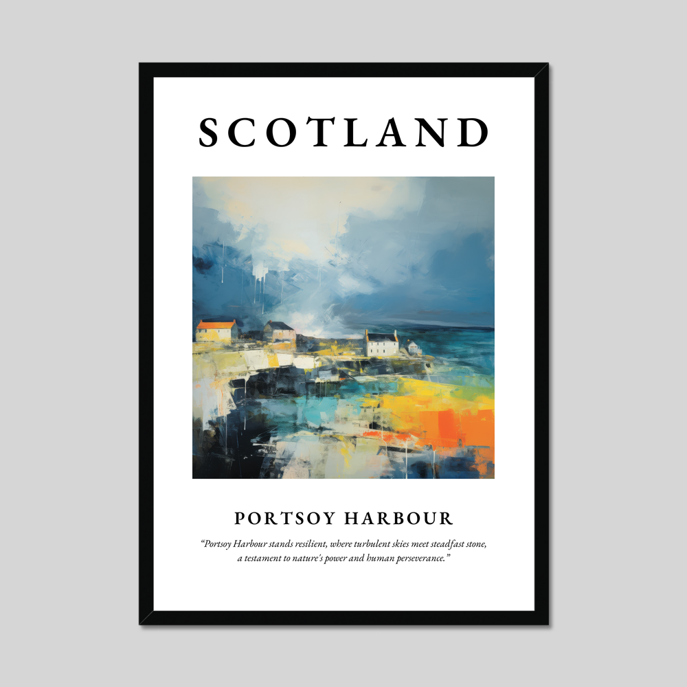 Poster of Portsoy Harbour, Scotland.