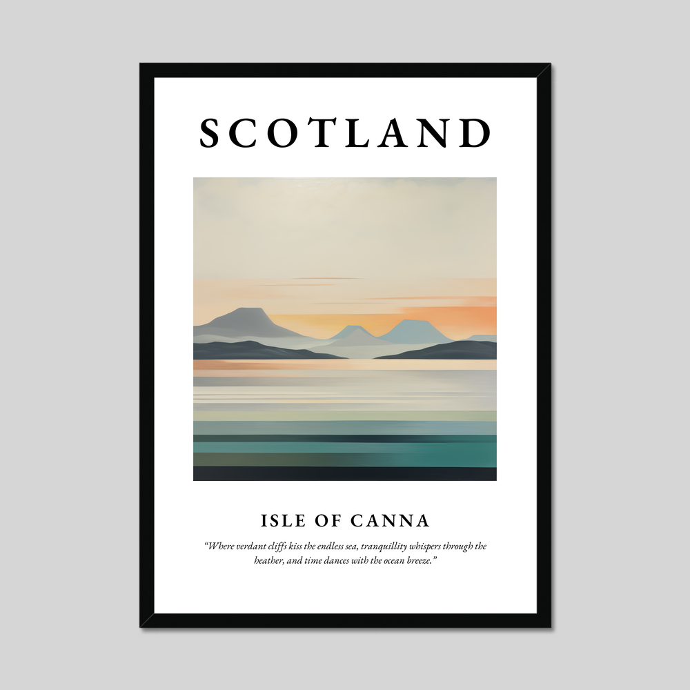 Poster of Isle of Canna, Scotland.