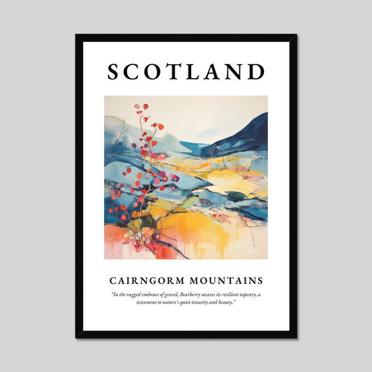 Poster of Cairngorm Mountains, Scotland.