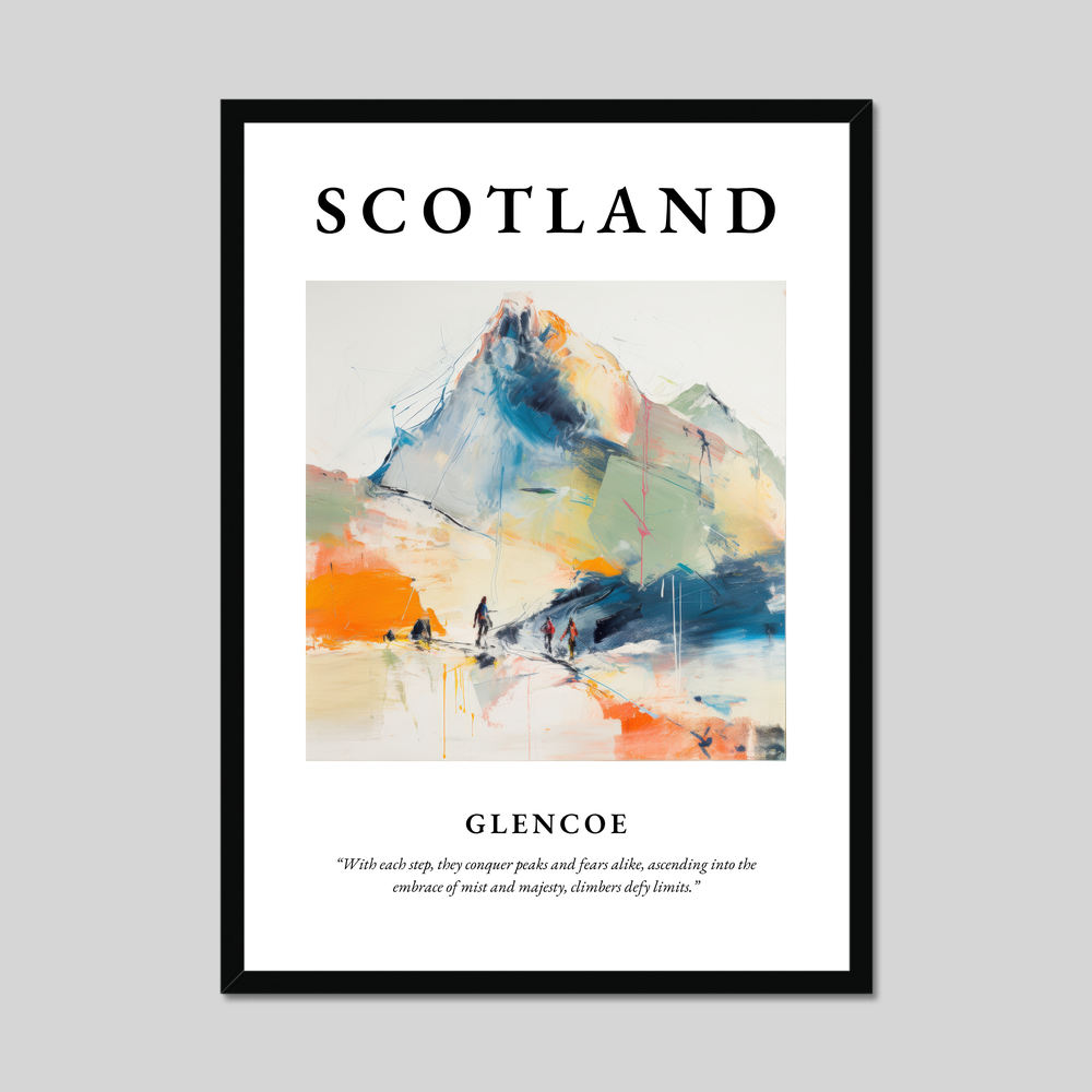 Poster of Glencoe, Scotland.