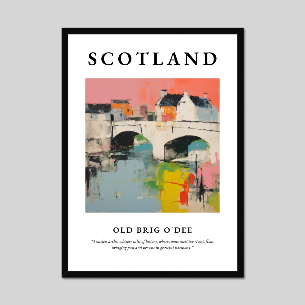 Poster of Old Brig O'Dee, Scotland.