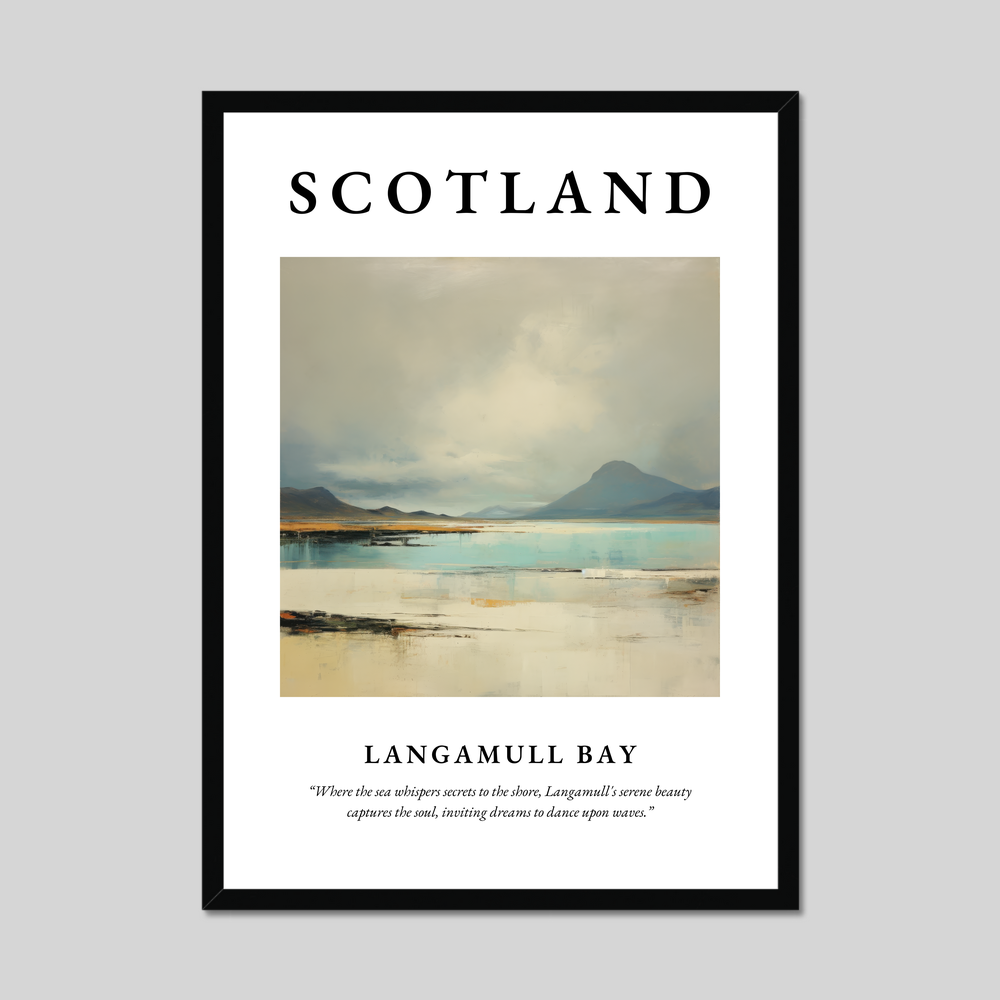 Poster of Langamull Bay, Scotland.