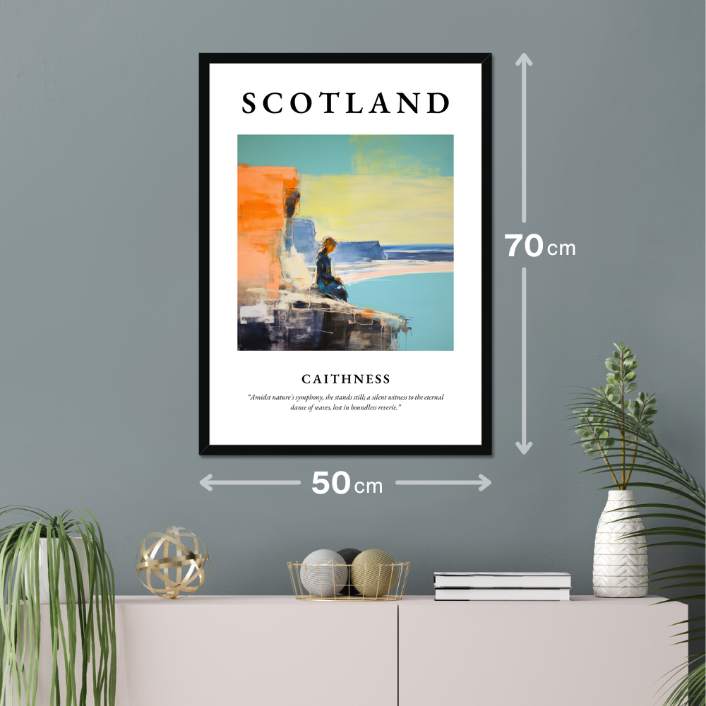 Poster of Caithness hanging on a wall