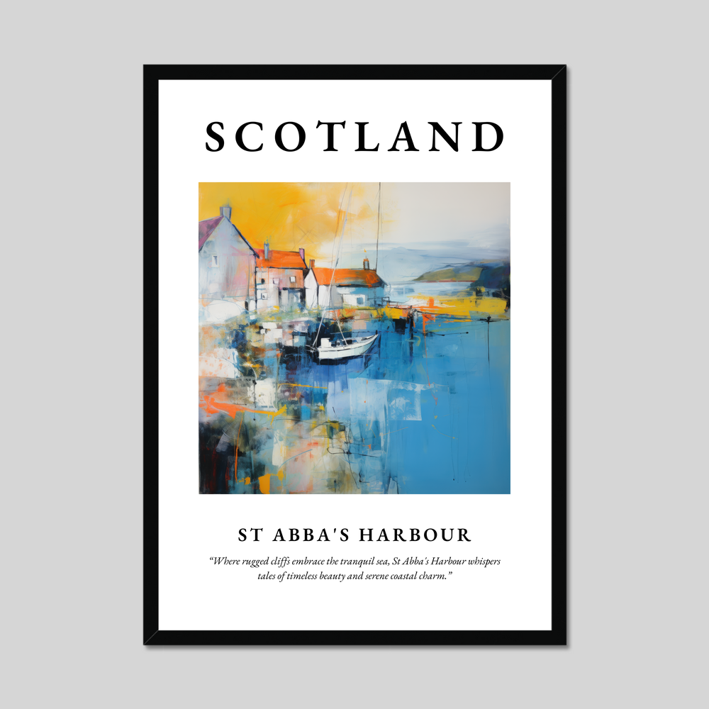 Poster of St Abba's Harbour, Scotland.