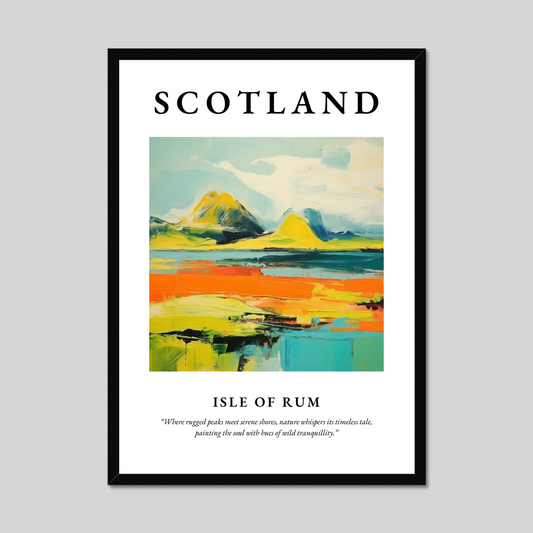 Poster of Isle of Rum, Scotland.